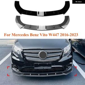 光沢仕上げ フロント バンパー アンダースポイラー リップアンダースプリッター スポイラー ディフューザー デフレクターガード 2016 - 2023 メルセデス ベ