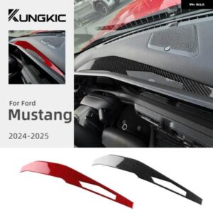 フォード マスタング GT ダークホース エコブースト 2024 2025 リアルソフトカーボン ステッカー インストルメント パネル インテリア トリム アクセサリー