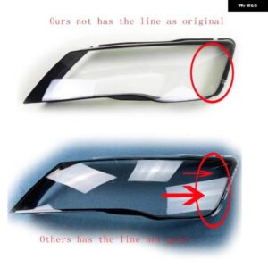 アウディ A7 RS7 2011-14 ヘッドランプ シェルマスクランプシェード ヘッドライト レンズ カバーペア