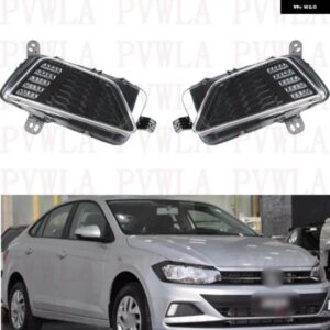 フロント バンパー LED DRL デイタイム ランニングライト フォグランプ 2G0941661B 2G0941662B VW VIRTUS 2018-22