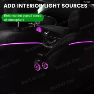 256色 メルセデス ベンツ W205 X235 W213 GLC クラス 装飾 ライトRETROAPP コントロール LEDシートバックライトバックレストライト