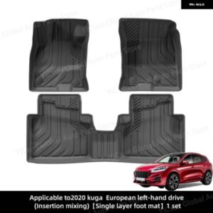 フォード エスケープ/ フォード クーガ PHEV ハイブリッド 2020-2025 TPE 3D カーフロアマット カーゴライナー トランク /バックレスト パッド 防水