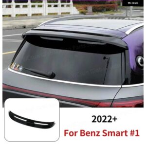 2022年以降 メルセデス ベンツ スマート #1 プレミアム ローンチエディション ルック ブラバス スポイラー ABS製 光沢ブラックカーボン DIY
