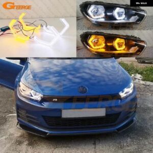 フォルクスワーゲン VW シロッコ III MK3 超高輝度 A/W スイッチバック デイライト ウィンカー コンセプト M4 アイコニック スタイル LED エンジェルアイズ