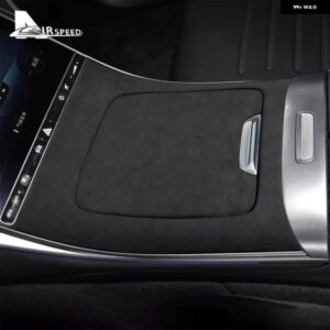 メルセデス ベンツ C クラス W206 AMG エステート S206 2022 2023 LHD トリム - イタリア製スーパースエード カーセンター コンソール ギア シフト パネル