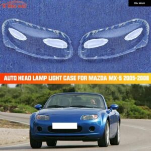 自動車用 ヘッドランプ ライトケース マツダ MX-5 2005-2008 フロント ヘッドライト レンズ カバー ランプシェード ランプカバー キャップ ヘッドランプ