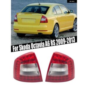 LED リアライト バンパー ライト テールライト カバー ブレーキランプ シュコダ オクタビア A6 RS 2009-13 カー スタイリング