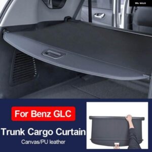 トランク カーゴカバー ベンツ GLC SUV 2015-2022 セキュリティシールドカーテンスクリーンシェード 格納式リアシェルフカバー オーガナイザー