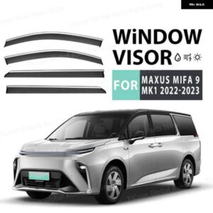 ウィンドウ バイザー MAXUS MIFA 9 2022 2023 アクセサリー ブライトストリップデフレクター バイザー レインガード ドア バイザー ベントシェード ベント
