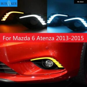 カーフラッシュ 1セット DRL 6 アテンザ 2013 2014 2015 LED DRL デイタイム ランニングライト デイライト フォグライト カバー