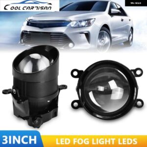 3インチ BI LED プロジェクター ヘッドライト ダブル フォーカス レンズ 500W HID バイ キセノン ハイ+ロービーム 日産 スバル ブライトレンズ フォグランプ