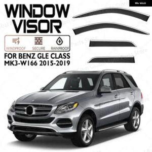ベンツ GLE クラス W166 W167 C292 アウター トリム クロームアクセサリー デフレクター バイザー レインガード ドア バイザー ベントシェード ベント