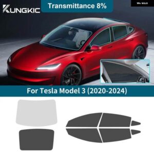 フロントリア サイドウィンドウ TESLA MODEL 3 MODEL 3 2020-24 プライバシーUV ティントソーラーフィルムアクセサリー