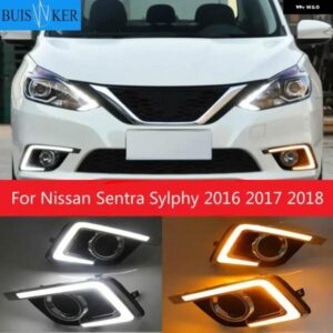 日産 セントラ シルフィ 2016 2017 2018 ヘッドライト LED デイタイム ランニングライト DRL フォグランプ 2個