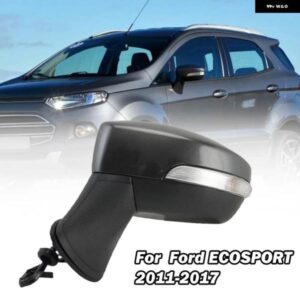 7ワイヤーサイドバックミラー アセンブリ フォード エコスポーツ2011-2017レンズ ESC加熱ダークグレーバックミラー カーアクセサリー付き