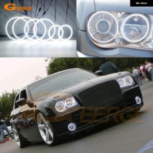 クライスラー 300 C 300C 2004-10 超高輝度 6個 SMD LED エンジェルアイ ハローリングキット デイライト