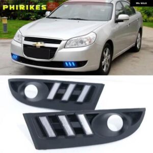 ホワイトイエローブルーLED フォグランプ デイタイム ランニングライト DRL 2個 シボレー エピカ2007-2012