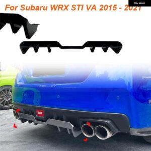 車アクセサリーリア バンパー リップ ディフューザー スポイラー スプリッター プロテクター ガード スバル WRX STI VA 2015 - 2021