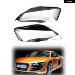車用フロントレンズ ランプシェード シェル アウディ R8 2007-2015 ヘッドランプ ク リアランプ カバー ヘッドライト カバー