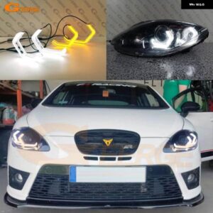 SEAT ALTEA LEON MK2 1P キセノン ヘッドライト 超高輝度コンセプト M4 アイコニック スタイル LED エンジェルアイキット ハローリング デイライト