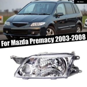 マツダ プレマシー 2003-2008 フロント バンパー ヘッドライト デイタイム ランニングライト ドライビングライト ヘッドライト ランプ ハウジング バルブ 無
