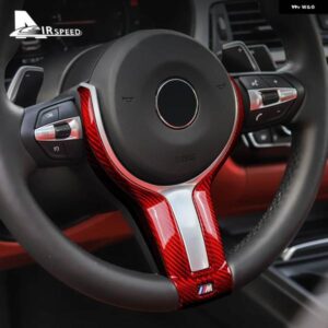 ステッカー BMW F20 F21 F22 F30 F31 F34 F32 F33 F36 F10 F12 F13 F15 F16 ハードカーボン ステアリングホイール デコレーション フレーム カバー