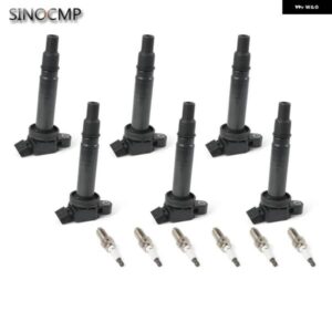 UF495 90919-02248 90919A2001 6個 イグニッション コイル + 6個 ダブルイリジウム スパークプラグ トヨタ タコマ 4ランナー 4.0L レクサス カーパーツ