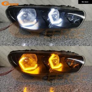 フォルクスワーゲン VW シロッコ III MK3 超高輝度 A/W スイッチバックコンセプト M4 アイコニック スタイル LED エンジェルアイキット ウィンカーライト