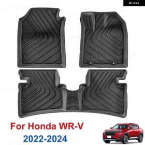 トランク マット TPE 車用フロアマット ホンダ WR-V 2022-2024 に適合 全ウェザー型 トランク マット カーゴライニング シートバック 汚れ防止マット