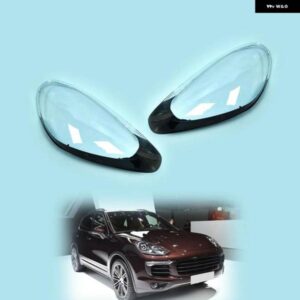 ポルシェ カイエン S GTS ターボ 2015 2016 2017 ヘッドランプ カバー ヘッドライト シェルレンズ ペア