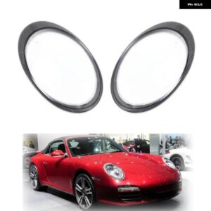 ポルシェ カレラ 997 911 2005-2012 ヘッドランプ カバー クリアシェード ヘッドライト シェルレンズ