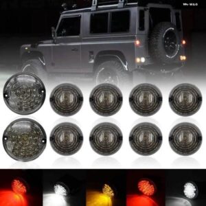 リアフロント フォグランプ リバースライト アップグレード LED スモークレンズ ランドローバー ディフェンダー 1990-2016/ ディフェンダー 90/110 1983-201