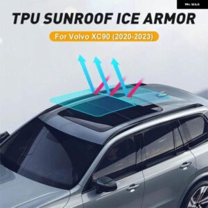 ボルボ XC90 2020-2023 ウィンドウサンルーフ ステッカー ルーフフィルム アイスアーマー 耐熱サンシェード フィルム デカール カスタム アクセサリー