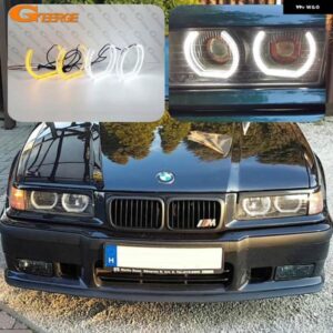 BMW 3 5 7シリーズ E36 E38 E39 超高輝度 A/W スイッチバック デイライト ウィンカー DTM U スタイル LEDエンジェルアイキット ハローリング