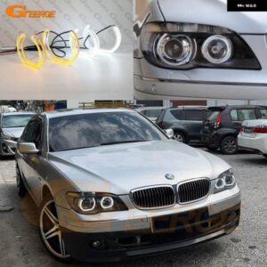 BMW E65 E66 フェイスリフト 2006 2007 2008 超高輝度デイライトウィンカー DTM スタイル LEDエンジェルアイキット ハローリング