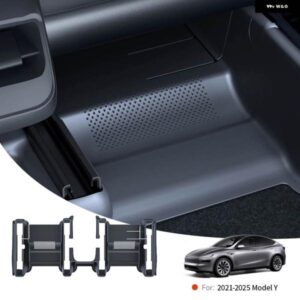 テスラ モデルY 2021-2025 TPE アンダーシートコーナーガード シートスライドレール プロテクター カバー アンチキックデコレーション