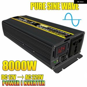 10000W 正弦波車用パワーインバーター DC12V - AC220V 電圧トランス 車載用パワーコンバーター オフ グリッド パワーインバーター