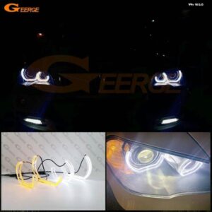 BMW X5 E53 E70 2000 2001 2002 - 2011 2012 2013 超高輝度デイライトウィンカー DTM M4 スタイル LEDエンジェルアイキット ハローリング