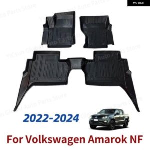 フォルクスワーゲン アマロック NF 2022-2024 オートカーフロアマット 全ウェザー型 TPE フットマット 無臭 パッド トレイマット インテリア アクセサリー