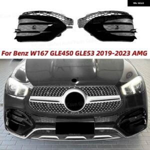 フロント フォグランプ ストリップグリル スラット トリム カバー オートアクセサリー メルセデス GLE クラス W167 GLE450 GLE53 2019-2023 AMG