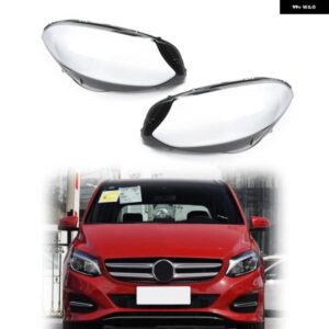 ベンツ B クラス W246 2016-19 ヘッドライト カバー ランプシェード ヘッドランプ シェルレンズ ペア