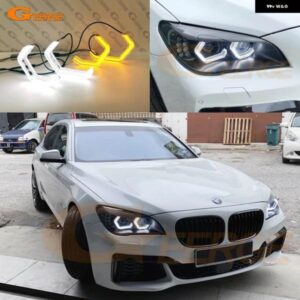 BMW F01 F02 F03 F04 730D 740D 740I 750I 760I 超高輝度デイライトコンセプト M4 アイコニック スタイル LED エンジェルアイキット ハローリング