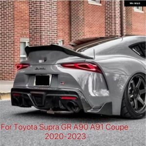 GR スタイル ブラック塗装 トランク スポイラー ウィング トヨタ 2020-2023 スープラ A90 A91 GR カーテールゲート フラップ トリム デッキリッド