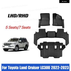 3D TPE LHD RHDフロアカーマット トヨタ ランドクルーザー 300 2022 2023 LC300 フロアライナートレイ 5/7シート カーマット 自動車アクセサリー