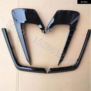 カー スタイリング ABSピアノブラック車フロント バンパー バー トリム 三菱 ASX 2016-19アクセサリー