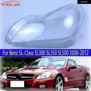 車用 ヘッドライト シェル 防水 クリア ヘッドライト レンズ ランプシェード 交換用 メルセデス ベンツ SL 2008-12