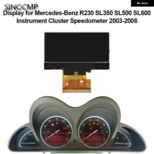 車計器LCD ディスプレイ A2305407611 メルセデス R230 SL500 SL550 2003-2012 リペア内装パーツ ゲージセット ダッシュ パネル