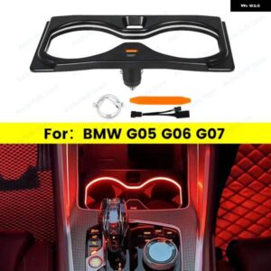 11色 LED カップ ホルダー フレーム アンビエントライト BMW X5 X6 X7 G05 G06 G07 車内 装飾 ウォーターカップ 装飾 ランプ