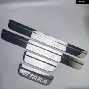 ステンレス ミラー ドアシル/ スカッフプレート /ドアシル4個 スズキ ビターラ 2015-19 カー スタイリング