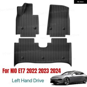NIO ET7 2022 2023 2024 TPE 3D カーフロアマット トランク パッド 全ウェザー型アクセサリー 左ラダー